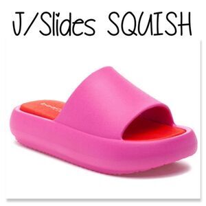 NIB Women's J/Slides Squish EVA Slide Fushia/Red